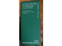 innisfree Hydrate + Plump Green Tea Ceramide Milk Barrier Essence, Super Green Tea, Hyaluronic Acid, Ceramide, 3.04 fl oz/90 mL - thumbnail 2