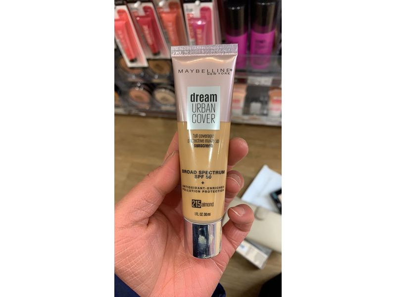 Maybelline New York Dream Urban Cover, 215 Almond, 1 fl oz/30 mL