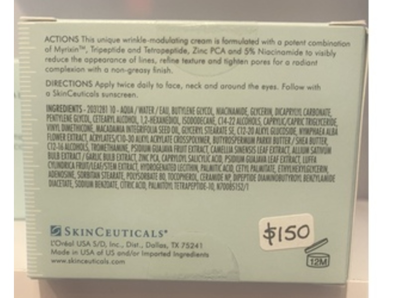 SkinCeuticals P-Tiox Wrinkle-Modulating Peptide Cream, 1.6 fl oz/48 mL