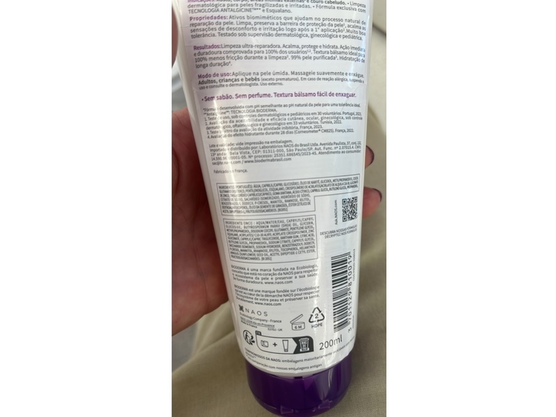 Bioderma Cicabio Baume Lavant, 6.7 fl oz/200 mL