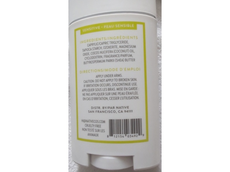 Native Sensitive , Aloe & Green Tea, 2.65 oz/75 g