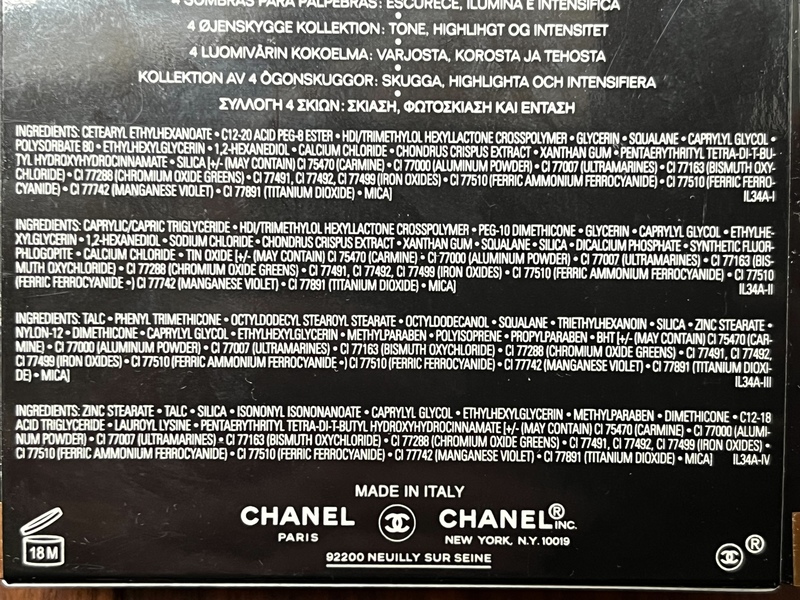 Chanel Multi-Effect Quadra Eyeshadow, 334 Modern Glamour, 0.07 oz/2 g