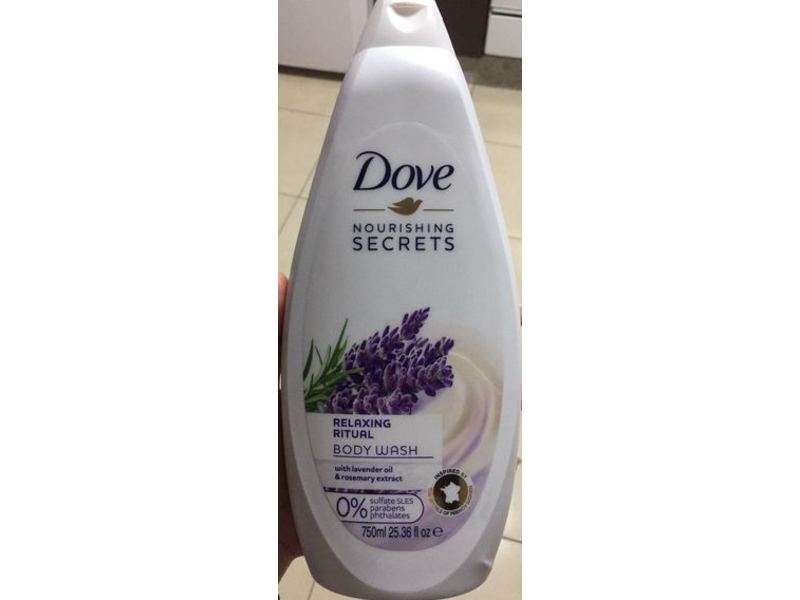 Dove Nourishing Secrets Relaxing Ritual Body Wash, Lavender Oil & Rosemary Extract, 25.36 fl oz/750 mL