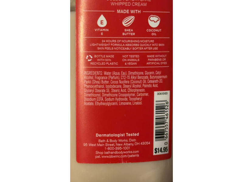 Bath & Body Works Daily Nourishing Body Lotion, Strawberry Pound Cake, 8 oz/236 mL