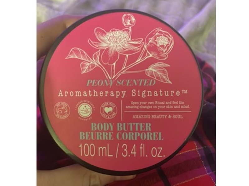 Aromatherapy Signature Body Butter, Peony Scented, 3.4 fl oz/100 mL