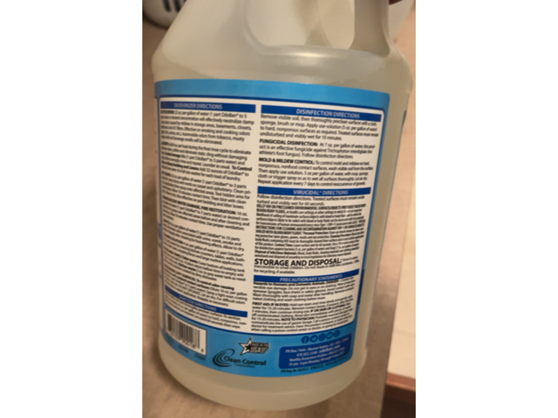 OdoBan Eliminator Odor Disinfectant Laundry & Air Freshener, Fresh Lines, 32 Loads, 3.79 L