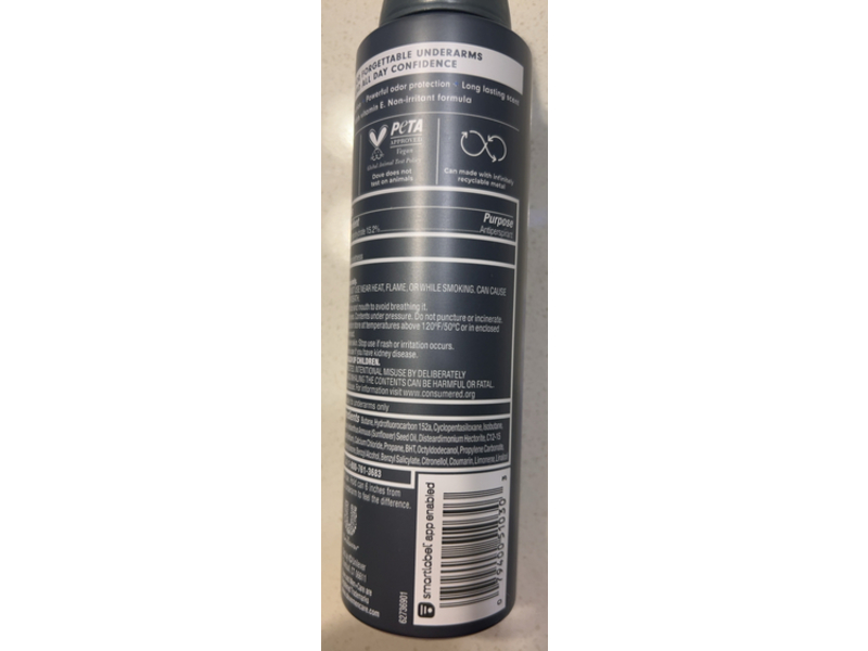 Dove Men+Care Dry Spray Antiperspirant, Midnight Classico, 3.8 oz/107 g