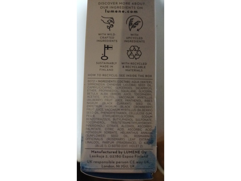 Lumene Nordic Hydra Moisturizing Prebiotic Oil, Nordic Oat Xylitol & Nordic Birch Sap, 1 fl oz/30 mL