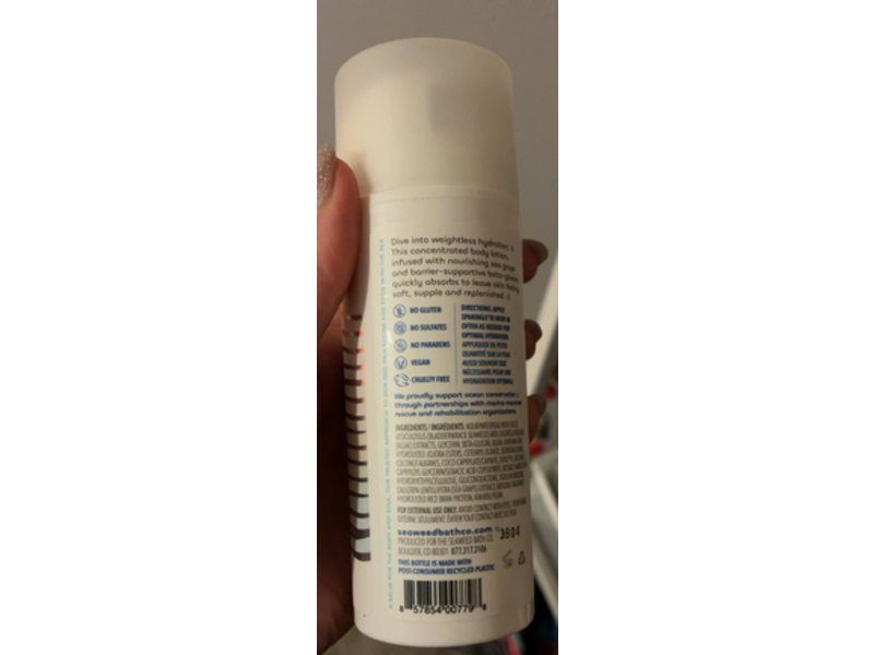 Seaweed Bath Co. Melt - In Water Lotion, Coconut Water, 4 fl oz/118 mL