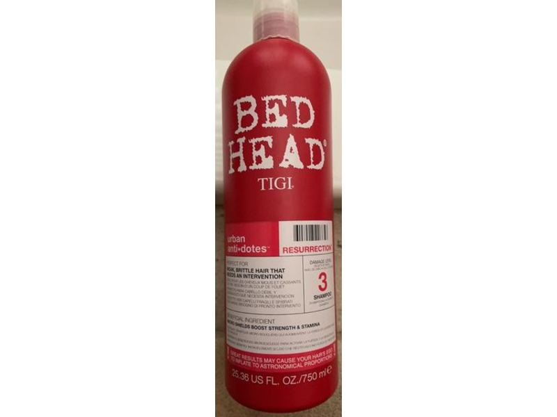 Tigi Bed Head Urban Antidotes Resurrection Shampoo, Damage Level 3, 25.36 fl oz/750 mL