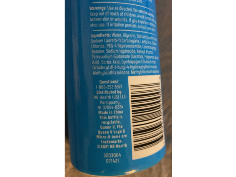 Queen V Queen it Up Intimate Wash, Lemon Grass Extract, 6.76 fl oz/200 mL