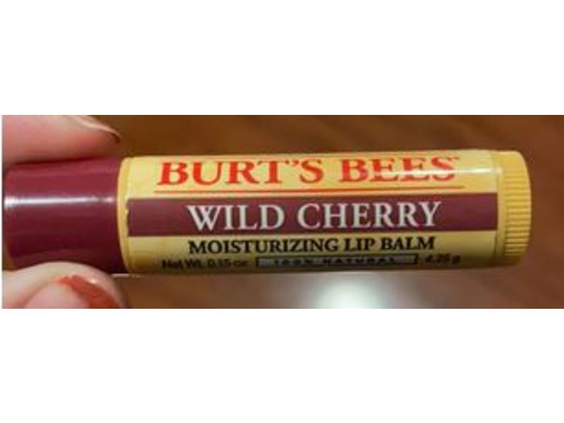 Burt's Bees Moisturizing Lip Balm, Wild Cherry, 0.15 oz/4.25 g