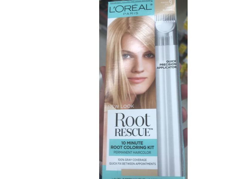 L'Oreal Paris Magic Root Rescue 10 Minute Root Coloring Kit, 9 Light Blonde, 0.91 fl oz/27 mL, 1 Application