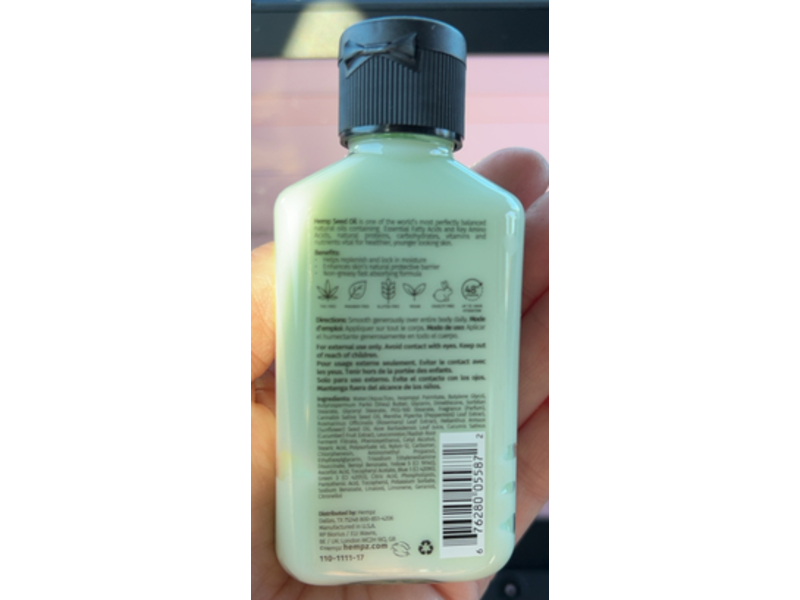 Hempz Herbal Body Moisturizer, Rosemary & Mint, 2.25 fl oz/66 mL