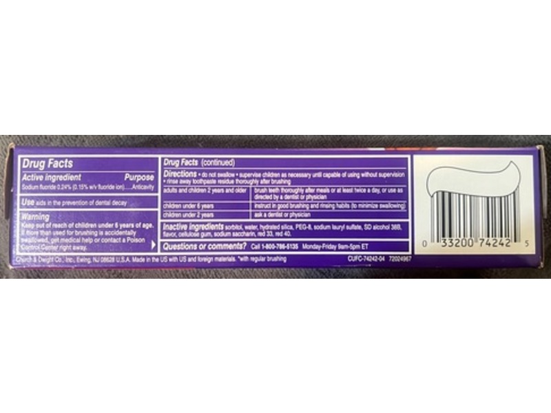 Close-Up Fluoride Fresh Breath Toothpaste, Cinnamon Blast, 4 oz/113 g, Pack Of 4