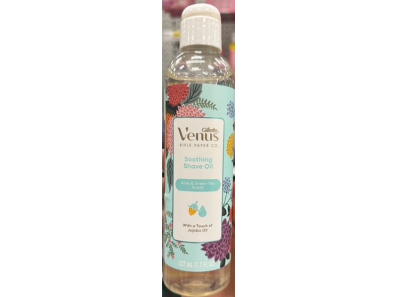 Venus Soothing Shave Oil, Aloe & Green Tea Scent, 7.7 fl oz/227 mL