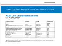 Waxie Quat-128 All Purpose Cleaner, 128 fl oz/3.78 L - thumbnail 4