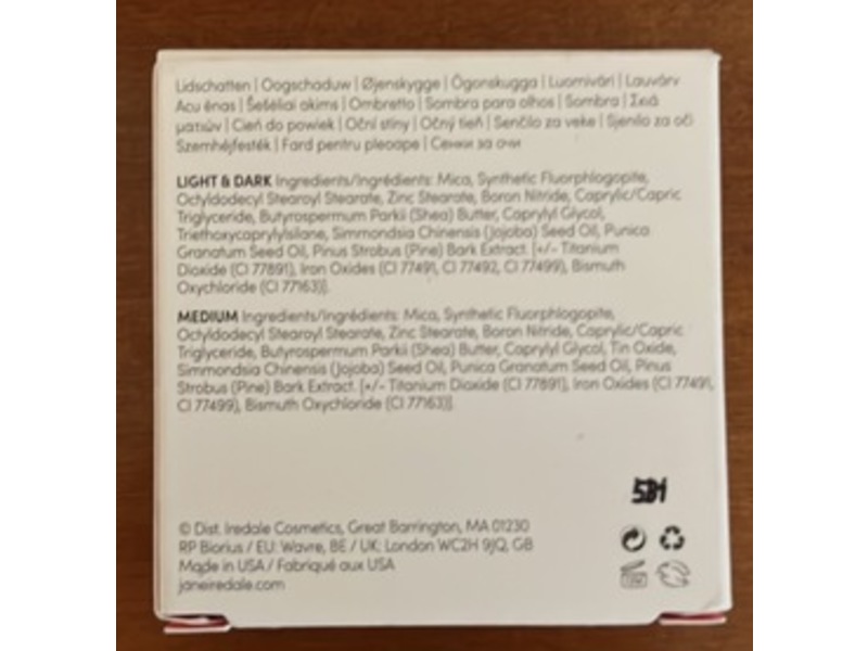 Jane Iredale PurePressed Eye Shadow Triple, Driftwood, 0.02 oz/0.7 g