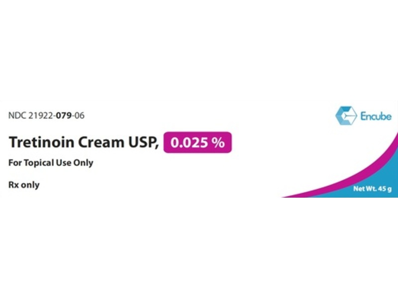 Tretinoin Cream 0.025%, 45 g, Encube (Rx)