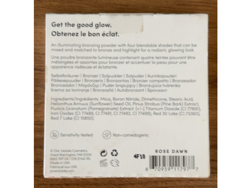 Jane Iredale Pure Bronze Shimmer Bronzer, Rose Dawn, 0.35 oz/9.9 g