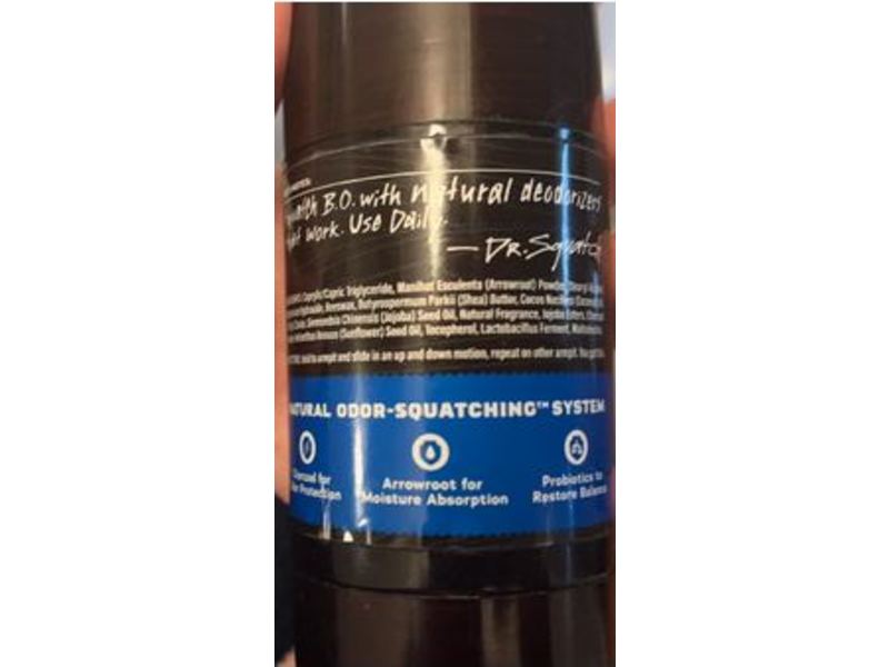 Dr. Squatch Men's Natural Deodorant, Fresh Falls, 2.65 oz