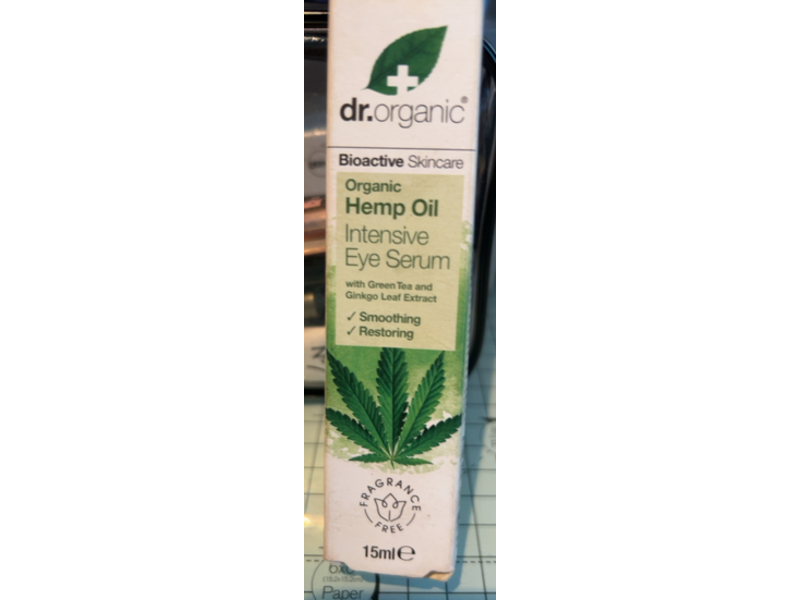 Dr. Organic, Organic Hemp Oil Intensive Eye Serum, 15 mL