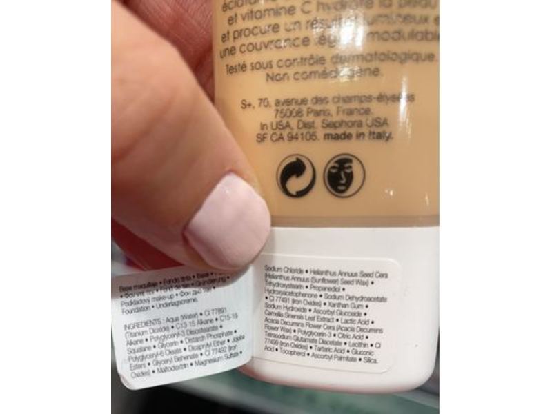 Sephora Collection Clean Glowing Skin Foundation, 7, Sclean, 1 fl oz/30 mL