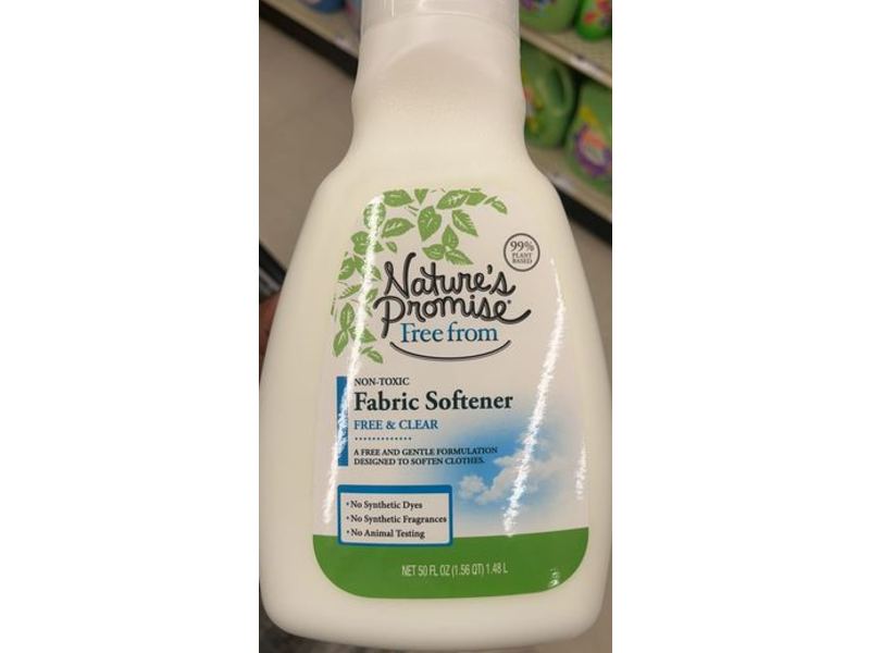 Nature's Promise Fabric Softener, Free & Clear, 50 fl oz/1.48 L