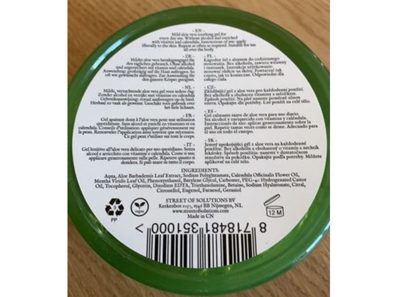 Betty's Nature Body Face & Hands, 92% Aloe Vera Gel, 300 mL