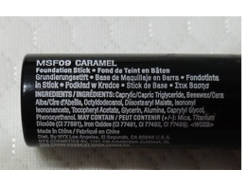 Nyx Cosmetics Mineral Stick Foundation, Caramel, 0.21 oz/6 g