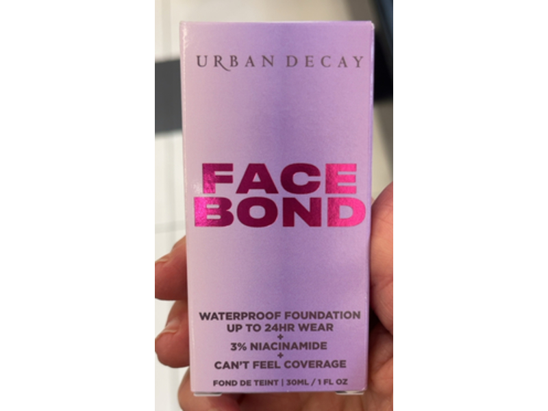 Urban Decay Face Bond Waterproof Foundation, 8 Fair Warm, 1 fl oz/30 mL