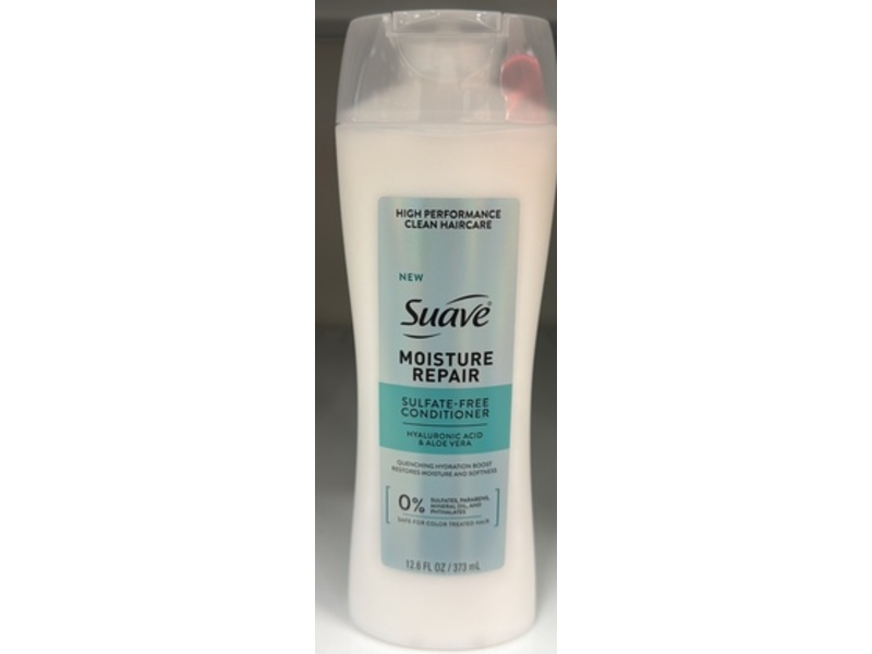 Suave Moisture Repair Conditioner, Hyaluronic Acid & Aloe vera, 12.6 fl oz/373 mL