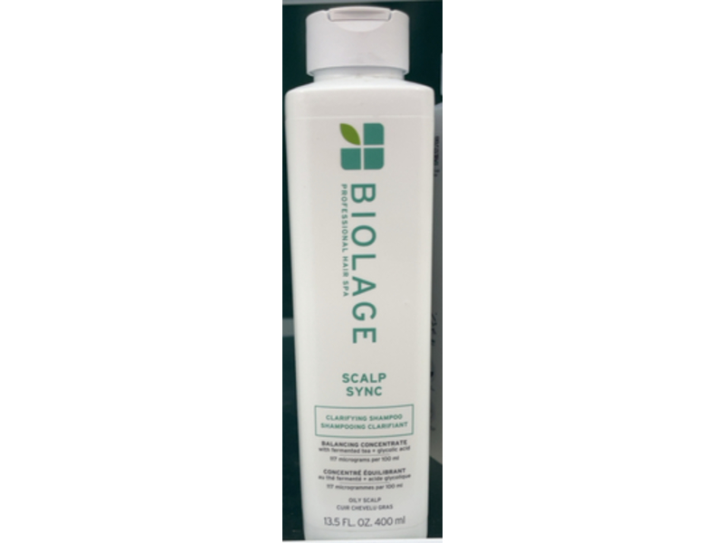 Biolage Scalp Sync Clarifying Shampoo, Fermented Tea & Glycolic Acid, 13.5 fl oz/400 mL