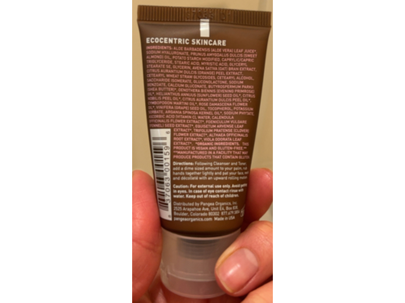 Panega Organics Facial Cream, Italian Red Mandrin, Rose, 1 fl oz/30 mL