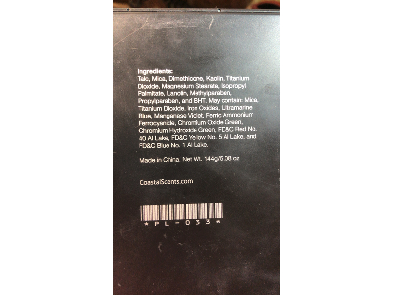 Coastal Scents 120 Palette Four Eyeshadow, 144 g/5.08 oz