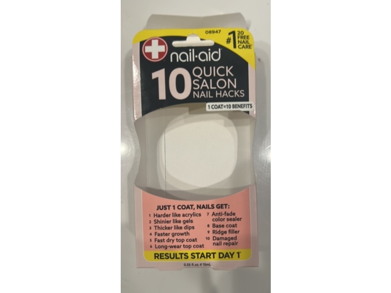 Nail-Aid 10 Quick Salon Nail Hacks, 0.55 fl oz/1.5 mL