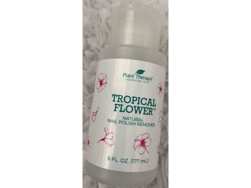 Plant Therapy Tropical Flower Nail Polish Remover, 6 fl oz/177 mL