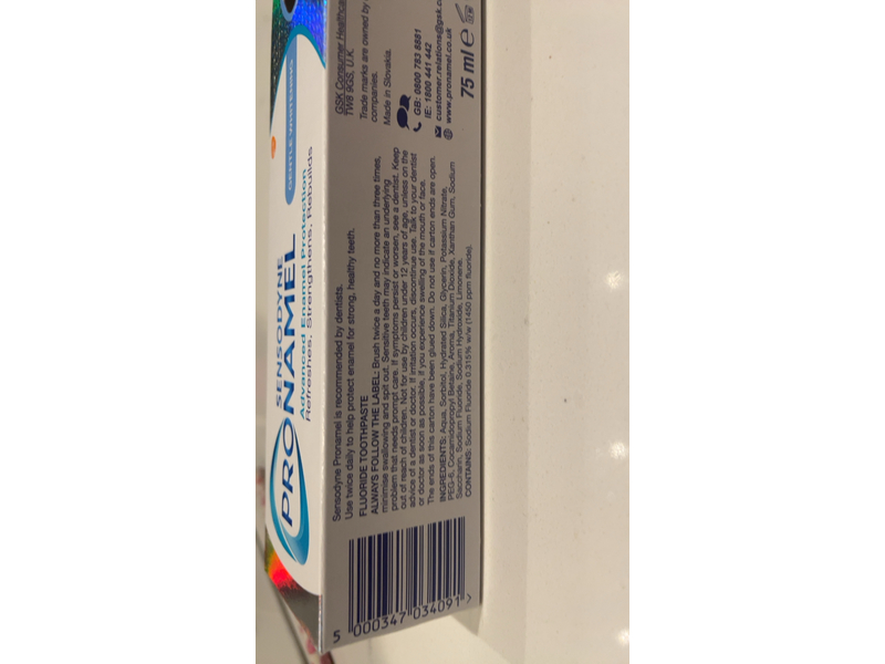Sensodyne Pronamel Toothpaste, Gentle Whitening, 4 oz, Pack Of 3