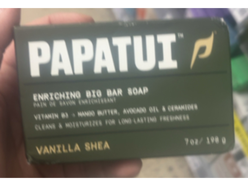 Papatui Enriching Bio Bar Soap, Vanilla Shea, 7 oz/198 g