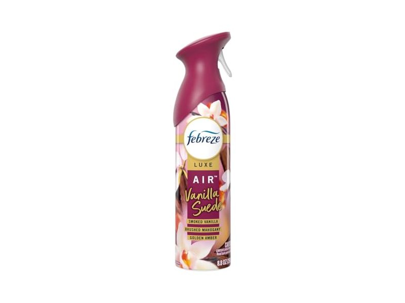 Febreze Luxe Air Freshener, Vanilla Suede, 8.8 oz/250 g
