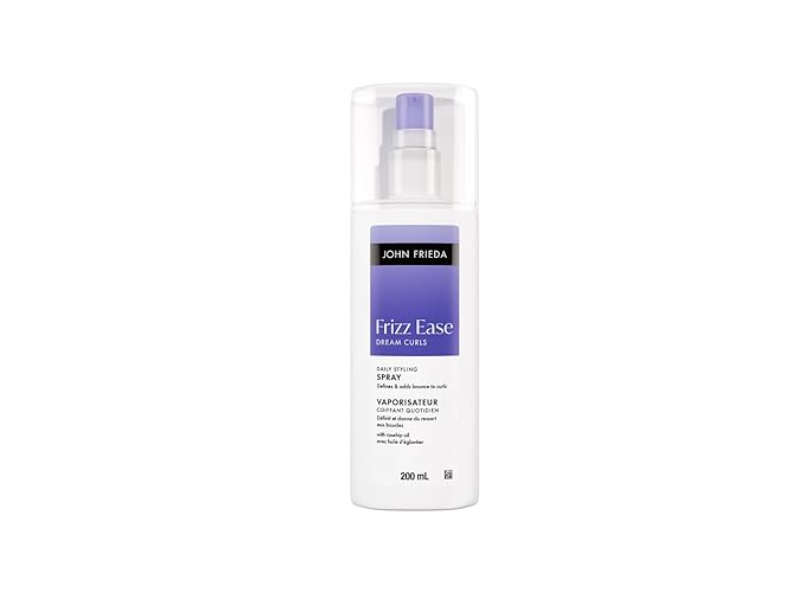 John Frieda Frizz Ease Dream Curls Daily Styling Spray, Rosehip Oil, 6.7 oz/200 mL