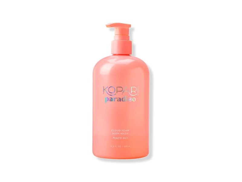 Kopari Paradiso Cloud Foam Body Wash, Peach Sky, 16.9 fl oz/500 mL
