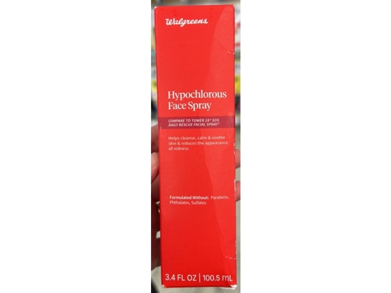 Walgreens Hypochlorous Face Spray, 3.4 fl oz/100.5 mL