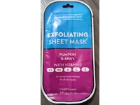 Global Beauty Care Exfoliating Sheet Mask, Pumpkin & AHA's, 0.80 oz/25 mL - Image 2