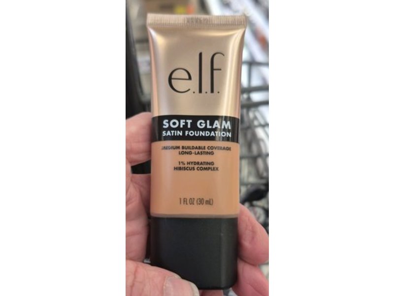 e.l.f. Soft Glam Satin Foundation, 44 Tan Cool, 1 fl oz/30 mL