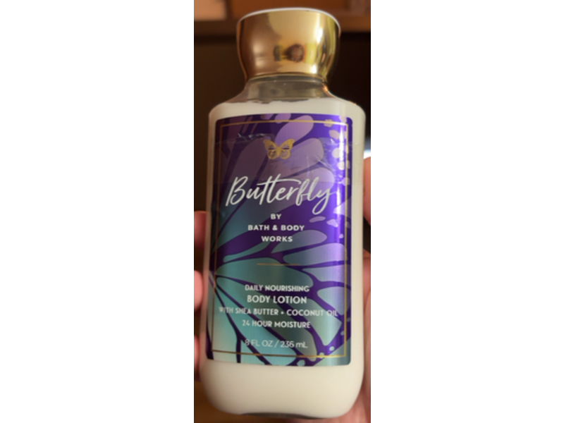 Bath & Body Works Butterfly Body Lotion, Shea Butter & Coconut Oil, 8 fl oz/236 mL