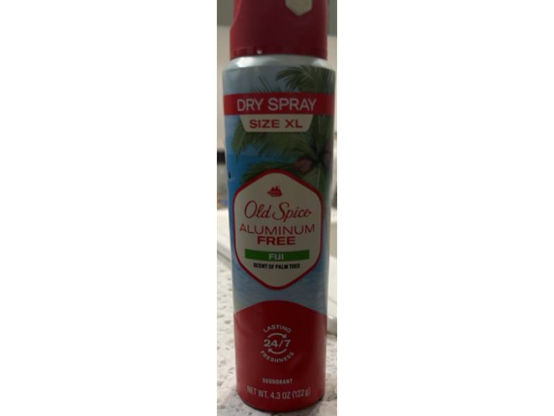 Old Spice Dry Spray Aluminum Free Deodorant, Fiji, 4.3 oz/122 g