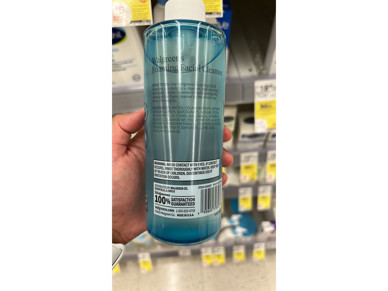 Walgreens Foaming Facial Cleanser, 13.5 fl oz/400 mL