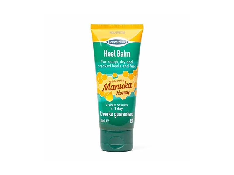Dermatonics Manuka Honey Heel and Elbow Moisturizing & Exfoliating Cream for Dry and Cracked Heels 2oz Tube