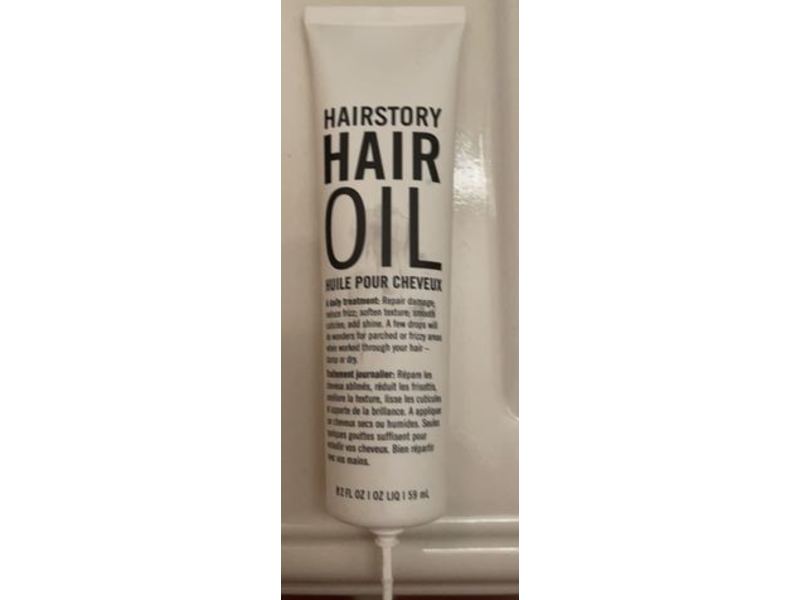 Hairstory Hair Oil Huile Pour Cheveux, 2 fl oz/59 mL